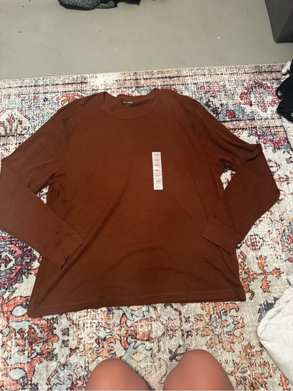 Old Navy Men's Long Sleeve Crewneck Shirt - Brown